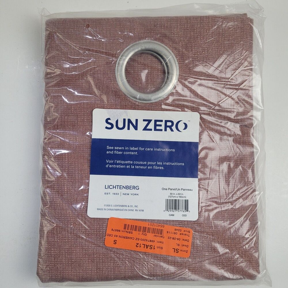 NEW Sun Zero One Panel Grommet Curtain 'Cedar' 50" X 63" CT11